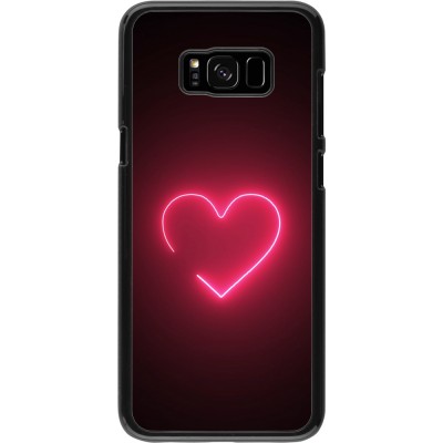 Coque Samsung Galaxy S8+ - Valentine 2023 single neon heart