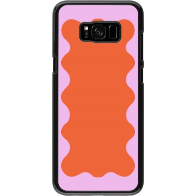 Coque Samsung Galaxy S8+ - Wavy Rectangle Orange Pink