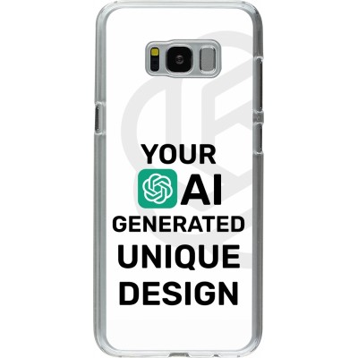 Coque Samsung Galaxy S8+ - Plastique transparent 100% unique générée par intelligence artificielle (AI) avec vos idées