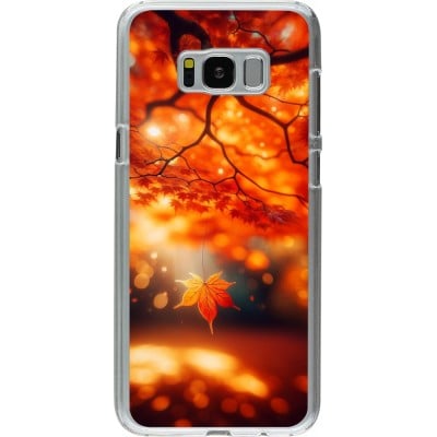 Coque Samsung Galaxy S8+ - Plastique transparent Automne Magique Orange