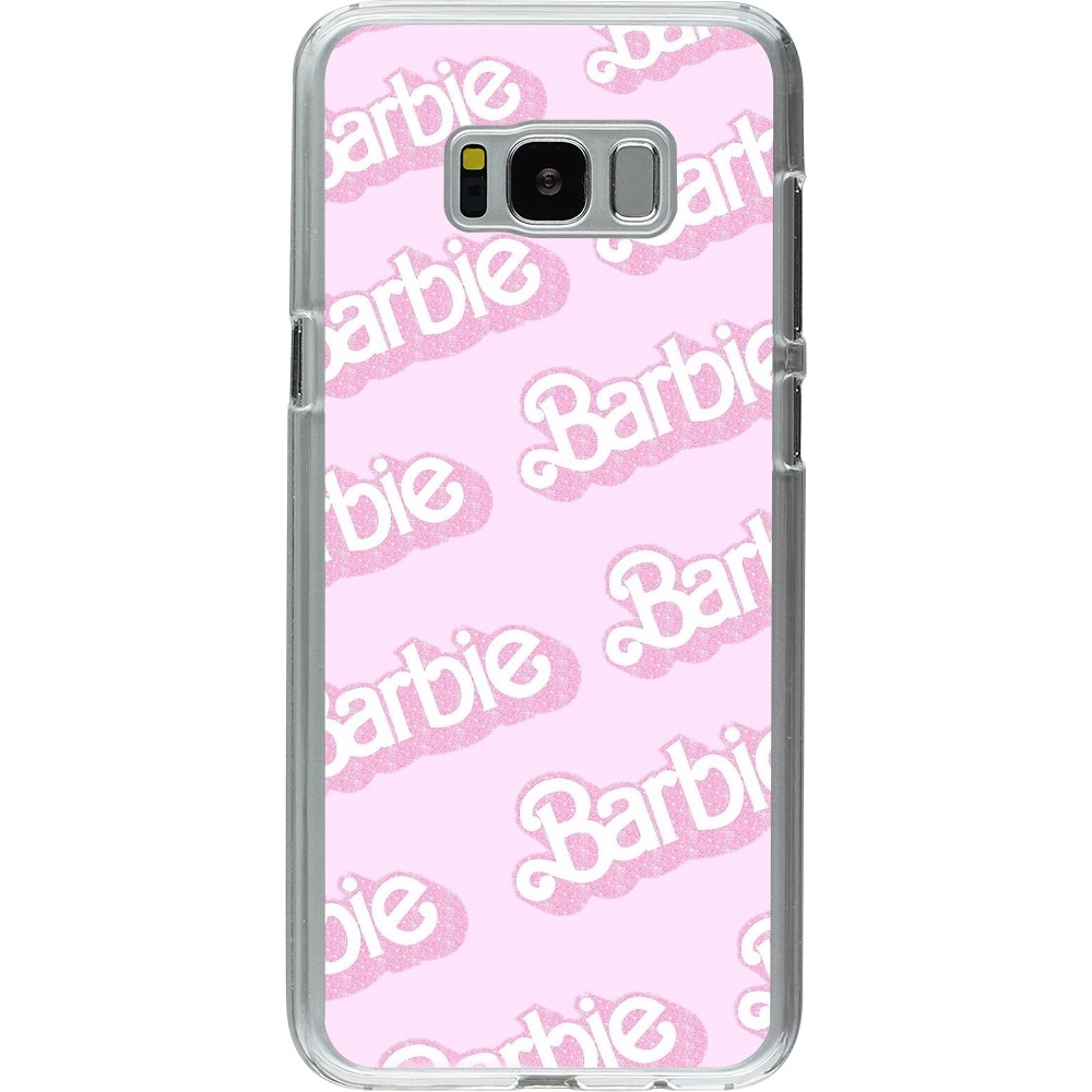 Coque Samsung Galaxy S8+ - Plastique transparent Barbie light pink pattern