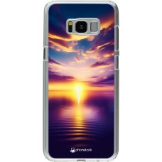 Coque Samsung Galaxy S8+ - Plastique transparent Coucher soleil jaune violet