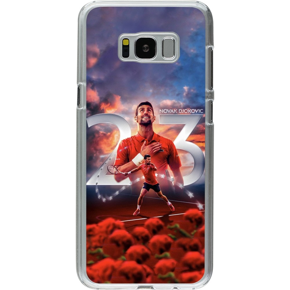 Coque Samsung Galaxy S8+ - Plastique transparent Djokovic 23 Grand Slam