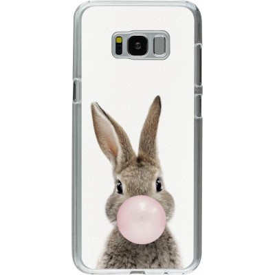 Coque Samsung Galaxy S8+ - Plastique transparent Easter 2023 bubble gum bunny