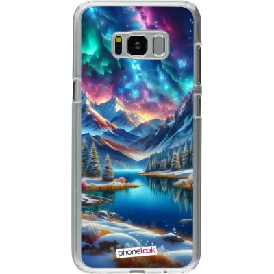 Coque Samsung Galaxy S8+ - Plastique transparent Fantasy Mountain Lake Sky Stars