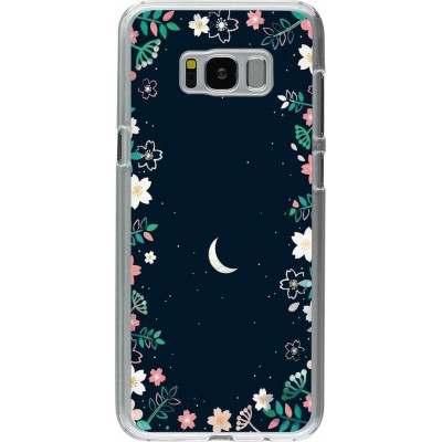 Coque Samsung Galaxy S8+ - Plastique transparent Flowers space