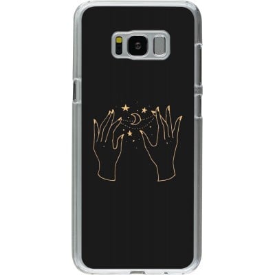 Coque Samsung Galaxy S8+ - Plastique transparent Grey magic hands