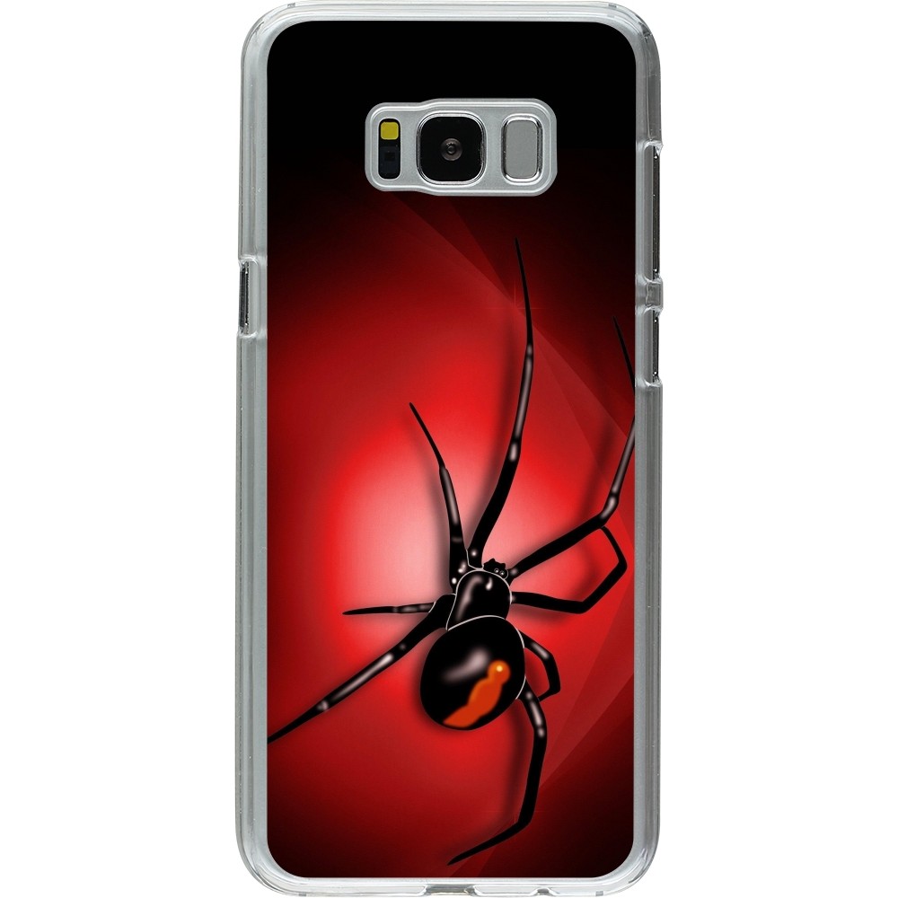 Coque Samsung Galaxy S8+ - Plastique transparent Halloween 2023 spider black widow