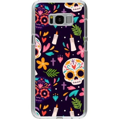 Coque Samsung Galaxy S8+ - Plastique transparent Halloween 2023 mexican style