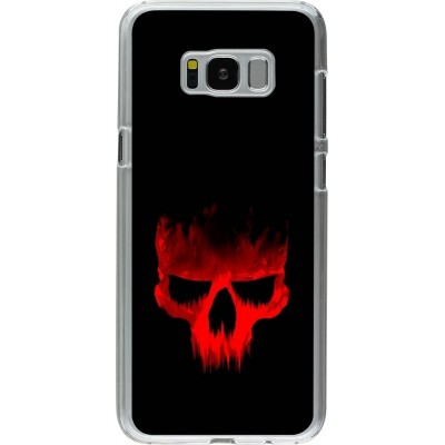 Coque Samsung Galaxy S8+ - Plastique transparent Halloween 2023 scary skull