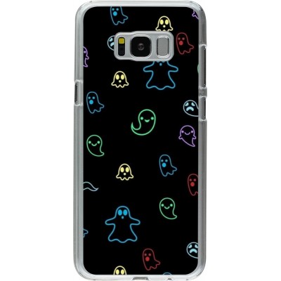 Coque Samsung Galaxy S8+ - Plastique transparent Halloween 2024 colorful ghosts