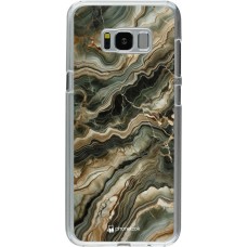 Coque Samsung Galaxy S8+ - Plastique transparent Marbre Olive