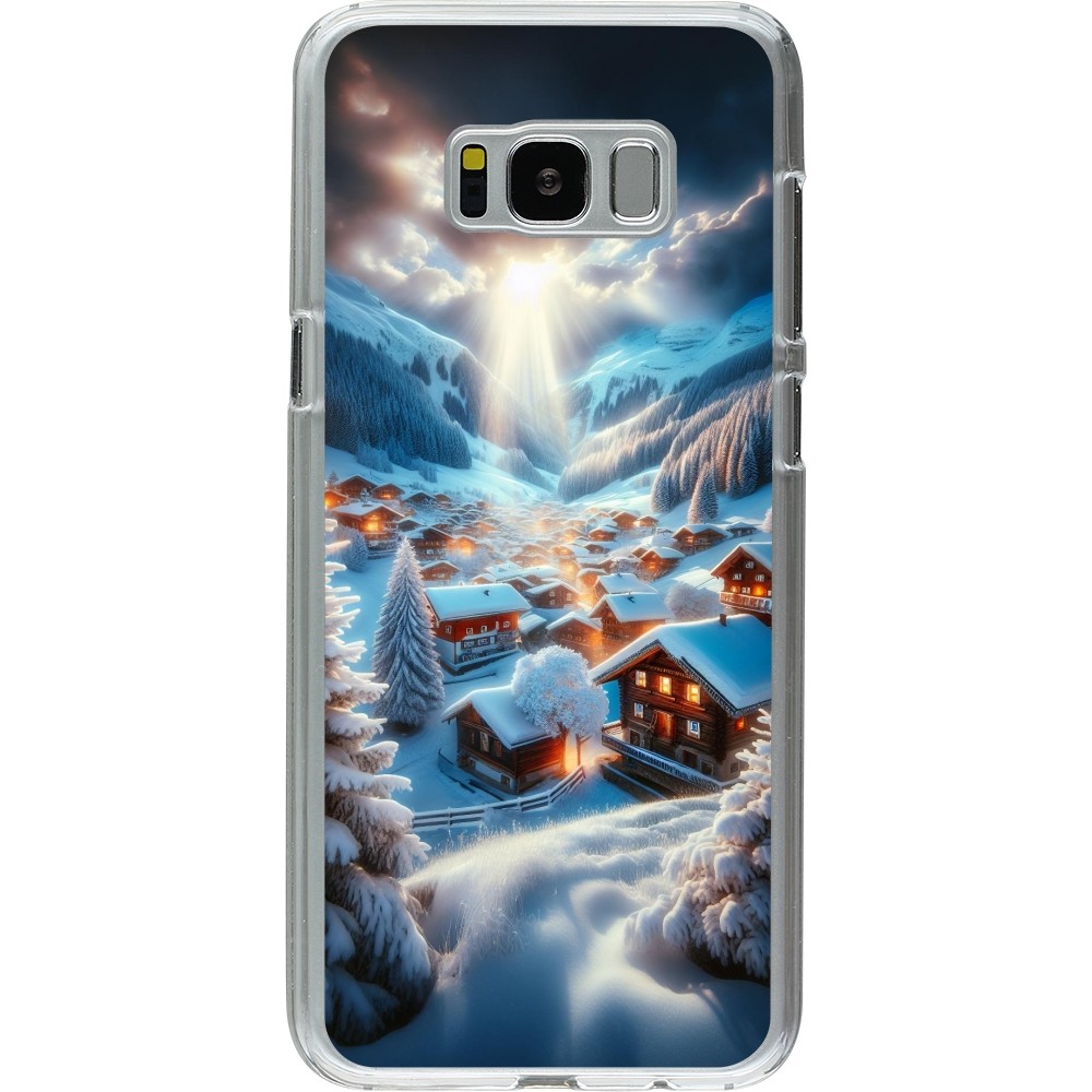 Coque Samsung Galaxy S8+ - Plastique transparent Mont Neige Lumière