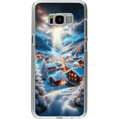 Coque Samsung Galaxy S8+ - Plastique transparent Mont Neige Lumière