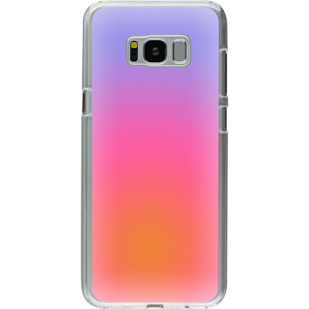 Coque Samsung Galaxy S8+ - Plastique transparent Orange Pink Blue Gradient