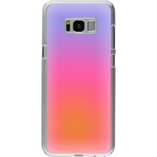 Coque Samsung Galaxy S8+ - Plastique transparent Orange Pink Blue Gradient