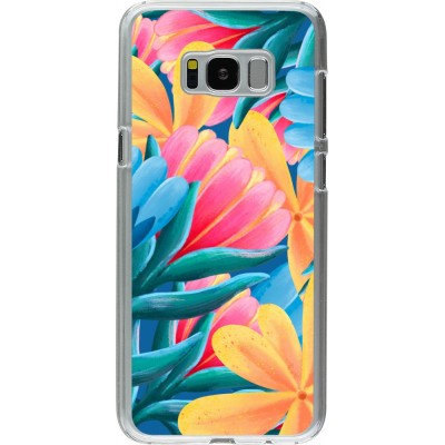 Coque Samsung Galaxy S8+ - Plastique transparent Spring 23 colorful flowers