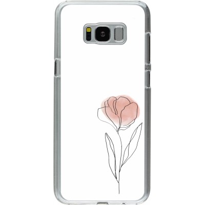 Coque Samsung Galaxy S8+ - Plastique transparent Spring 23 minimalist flower