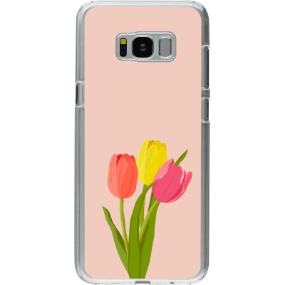 Coque Samsung Galaxy S8+ - Plastique transparent Spring 23 tulip trio