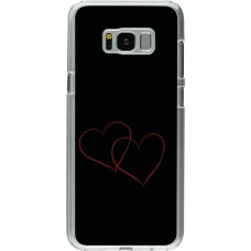 Coque Samsung Galaxy S8+ - Plastique transparent Valentine 2023 attached heart