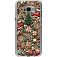 Coque Samsung Galaxy S8+ - Plastique transparent Noël 2023 micro pattern