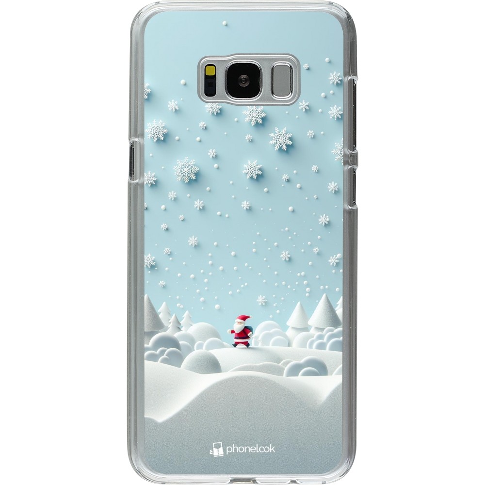 Coque Samsung Galaxy S8+ - Plastique transparent Noël 2023 Petit Père Flocon