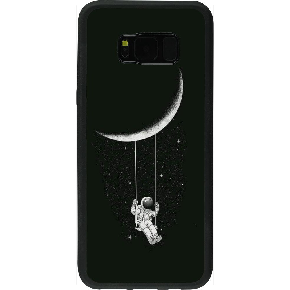 Coque Samsung Galaxy S8+ - Silicone rigide noir Astro balançoire