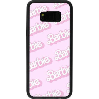 Coque Samsung Galaxy S8+ - Silicone rigide noir Barbie light pink pattern