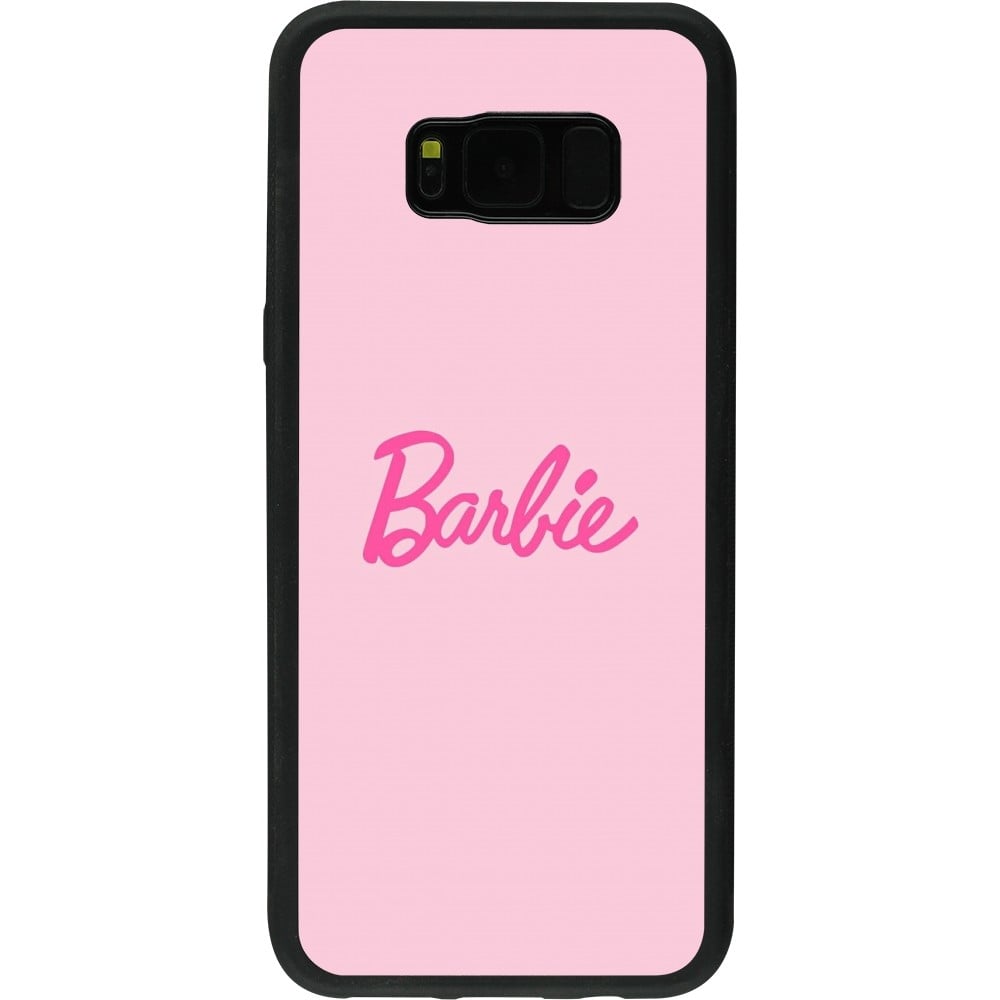 Coque Samsung Galaxy S8+ - Silicone rigide noir Barbie Text