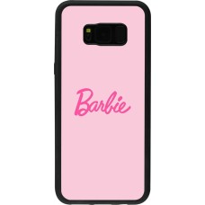 Coque Samsung Galaxy S8+ - Silicone rigide noir Barbie Text