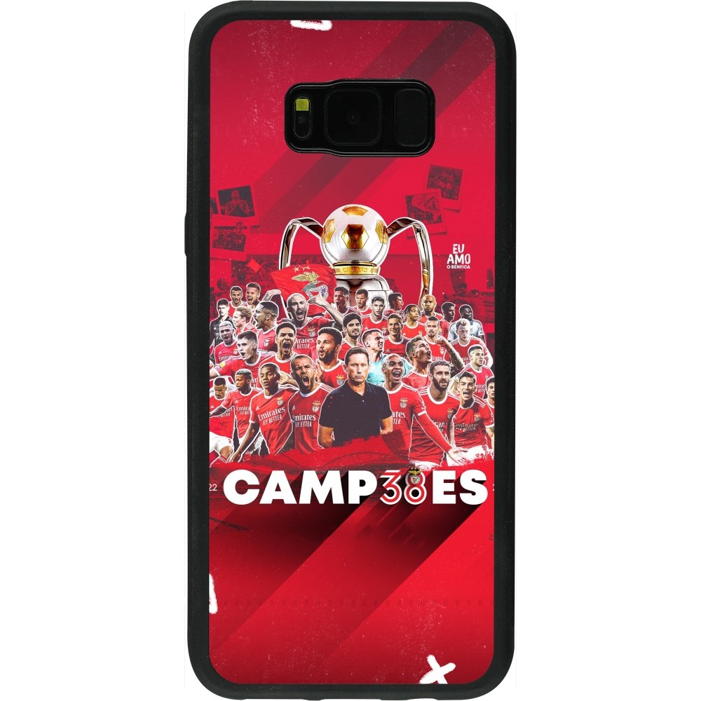 Coque Samsung Galaxy S8+ - Silicone rigide noir Benfica Campeoes 2023