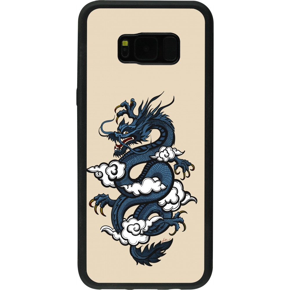 Coque Samsung Galaxy S8+ - Silicone rigide noir Blue Dragon Tattoo