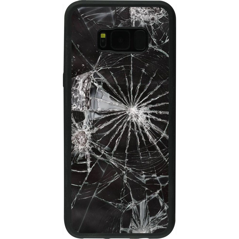 Coque Samsung Galaxy S8+ - Silicone rigide noir Broken Screen