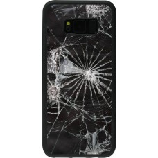 Coque Samsung Galaxy S8+ - Silicone rigide noir Broken Screen