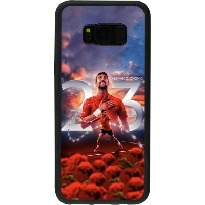 Coque Samsung Galaxy S8+ - Silicone rigide noir Djokovic 23 Grand Slam