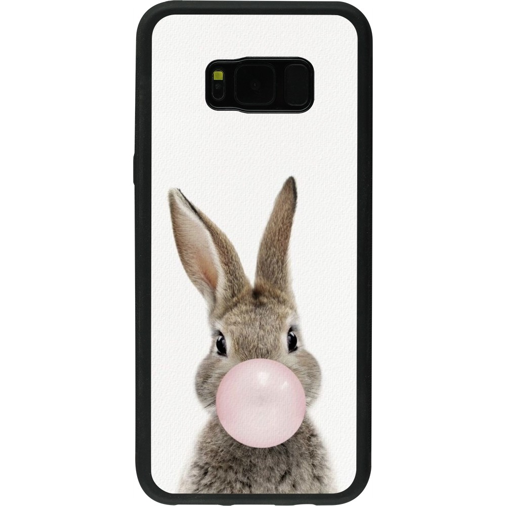 Coque Samsung Galaxy S8+ - Silicone rigide noir Easter 2023 bubble gum bunny