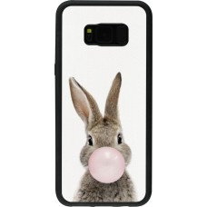 Coque Samsung Galaxy S8+ - Silicone rigide noir Easter 2023 bubble gum bunny