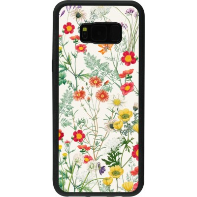 Coque Samsung Galaxy S8+ - Silicone rigide noir Flora Botanical Wildlife