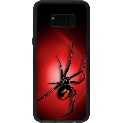 Coque Samsung Galaxy S8+ - Silicone rigide noir Halloween 2023 spider black widow