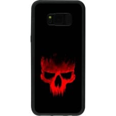 Coque Samsung Galaxy S8+ - Silicone rigide noir Halloween 2023 scary skull