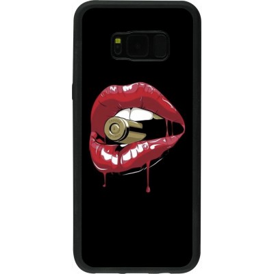 Coque Samsung Galaxy S8+ - Silicone rigide noir Lips bullet