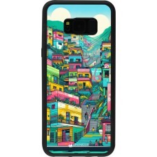 Coque Samsung Galaxy S8+ - Silicone rigide noir Medellin Comuna 13 Art