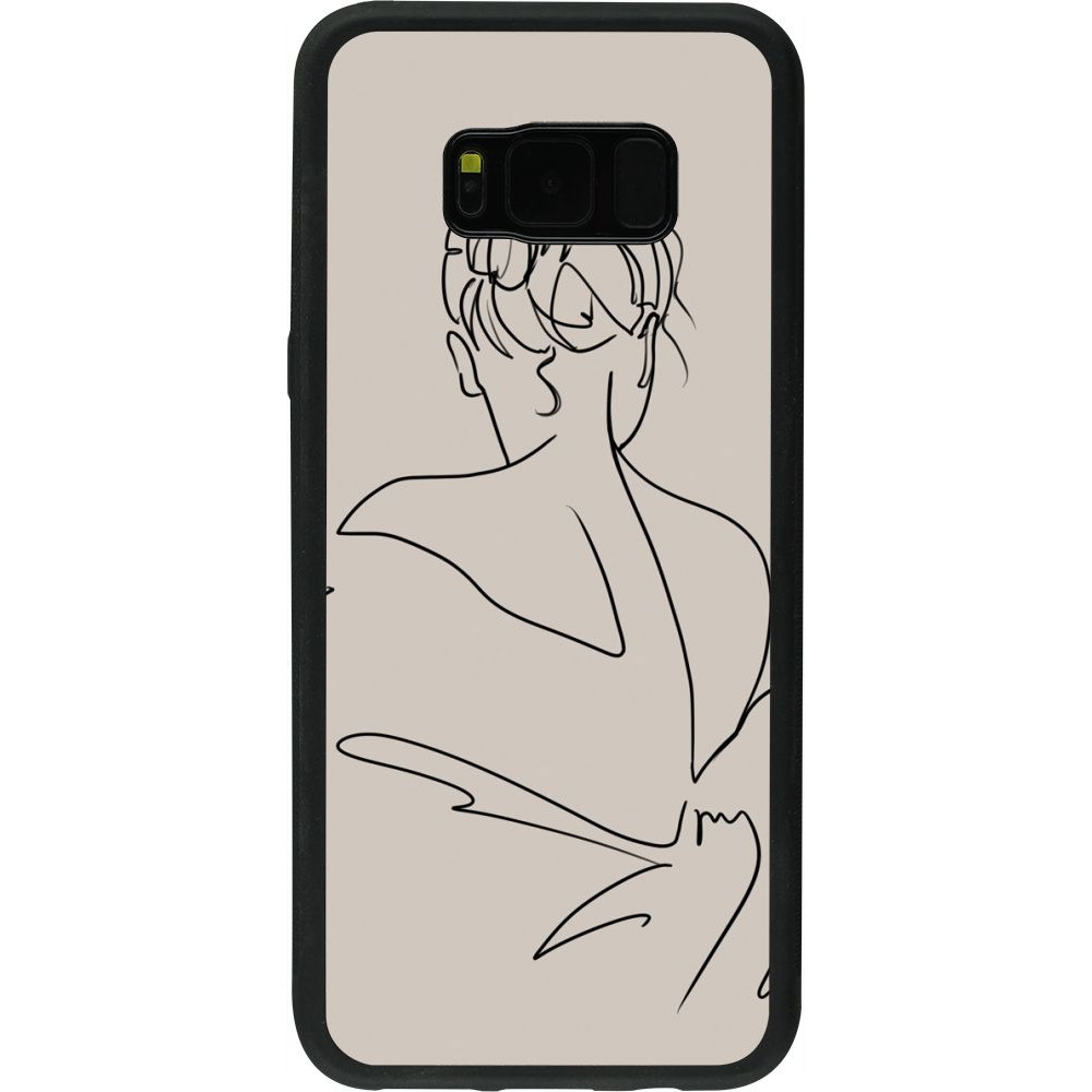 Coque Samsung Galaxy S8+ - Silicone rigide noir Salnikova 05