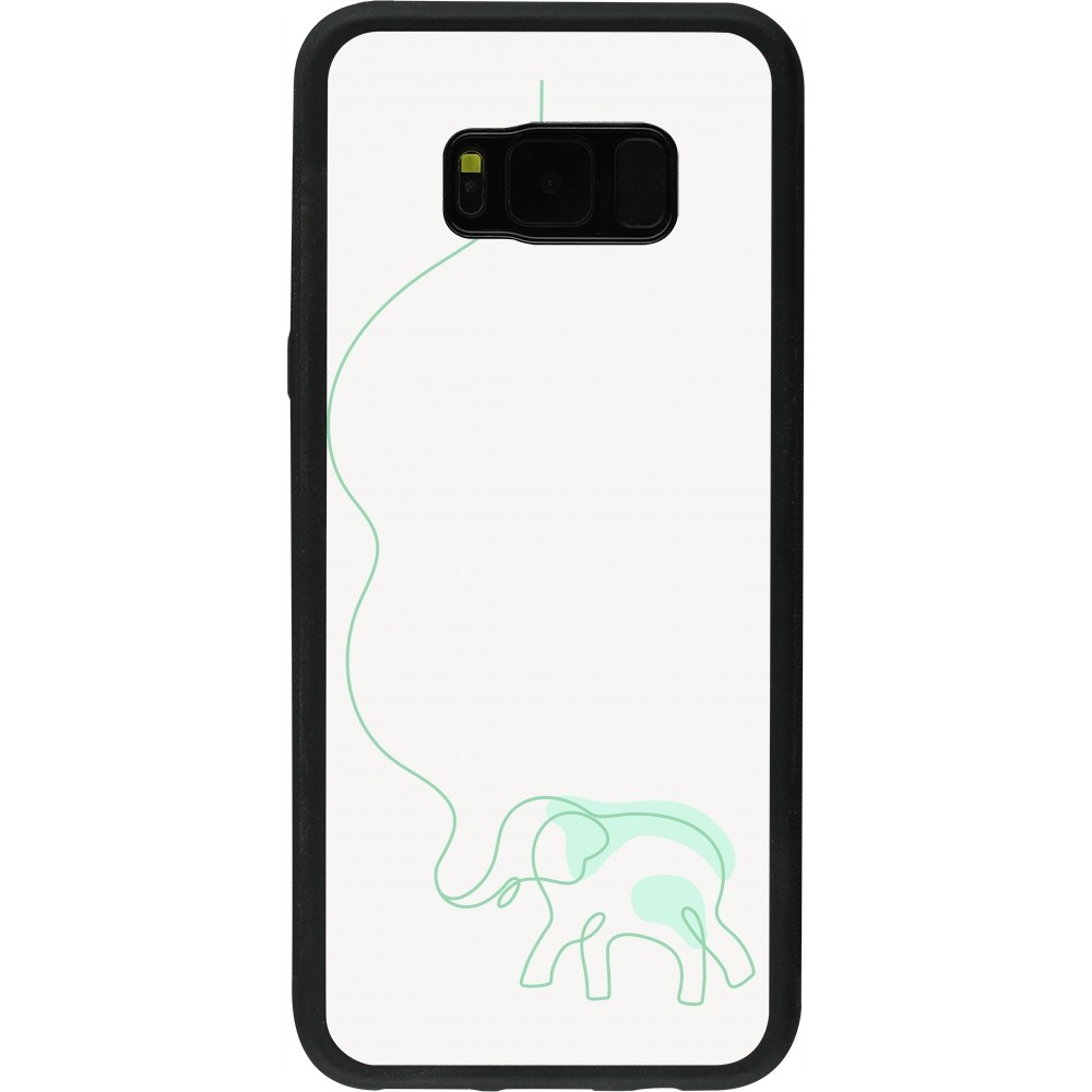 Coque Samsung Galaxy S8+ - Silicone rigide noir Spring 23 baby elephant