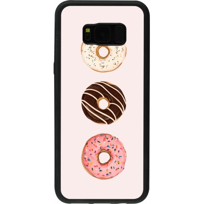 Coque Samsung Galaxy S8+ - Silicone rigide noir Spring 23 donuts