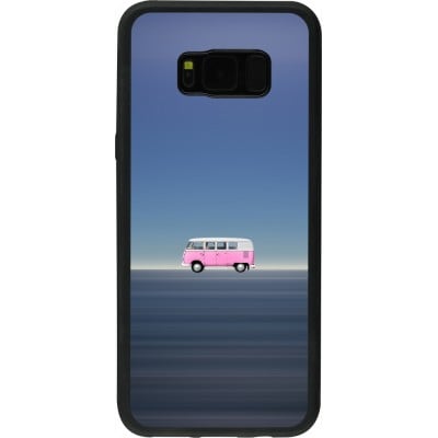 Coque Samsung Galaxy S8+ - Silicone rigide noir Spring 23 pink bus