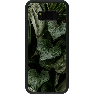 Coque Samsung Galaxy S8+ - Silicone rigide noir Spring 23 fresh plants