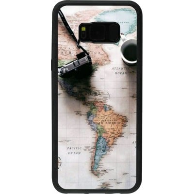 Coque Samsung Galaxy S8+ - Silicone rigide noir Travel 01