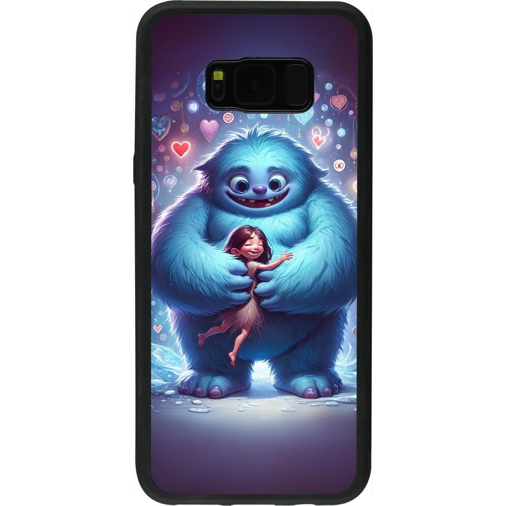 Coque Samsung Galaxy S8+ - Silicone rigide noir Valentine 2024 Fluffy Love