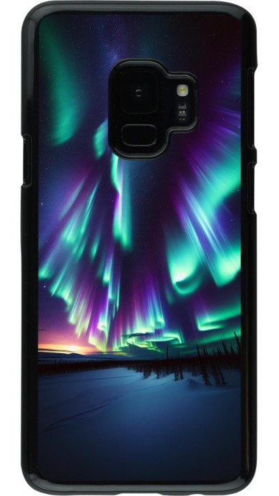 Coque Samsung Galaxy S9 - Aurore Boréale Étincelante